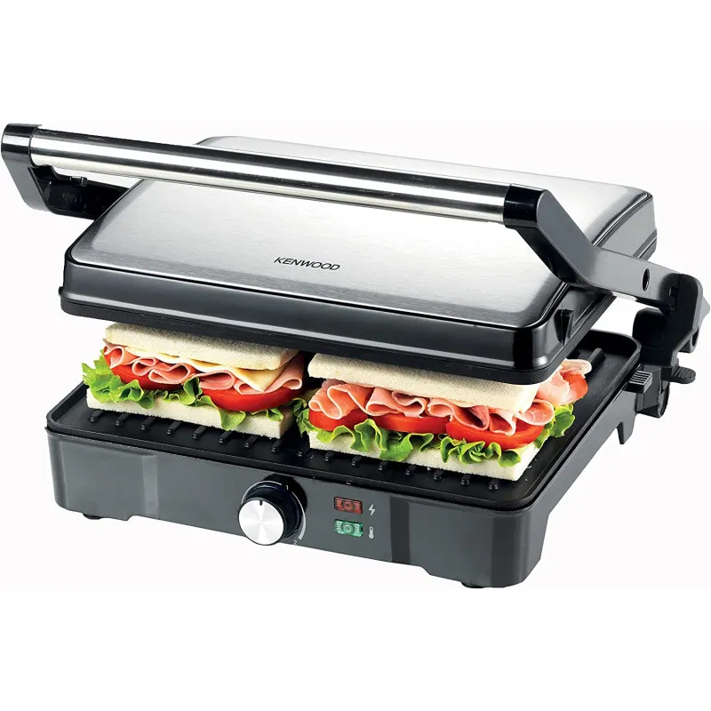 Grill Multifonction Viande et Panini Kenwood Contact 2000W / Silver