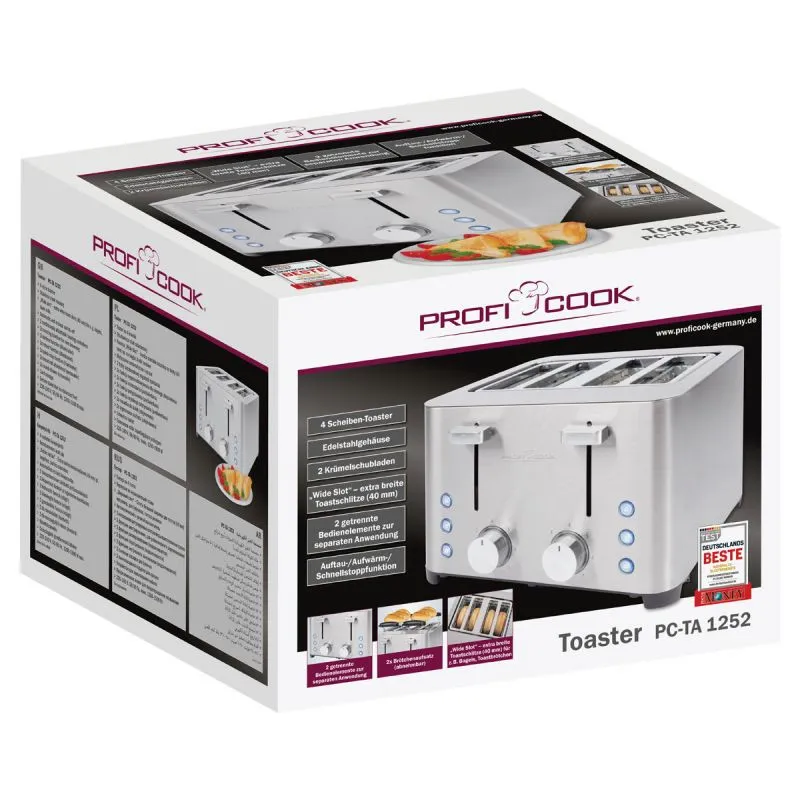 Grill pain Proficook PC-TA1252 /  Inox