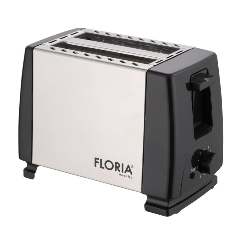 Grille pain Floria ZLN1840 À 2 FENTES / 700W / Inox