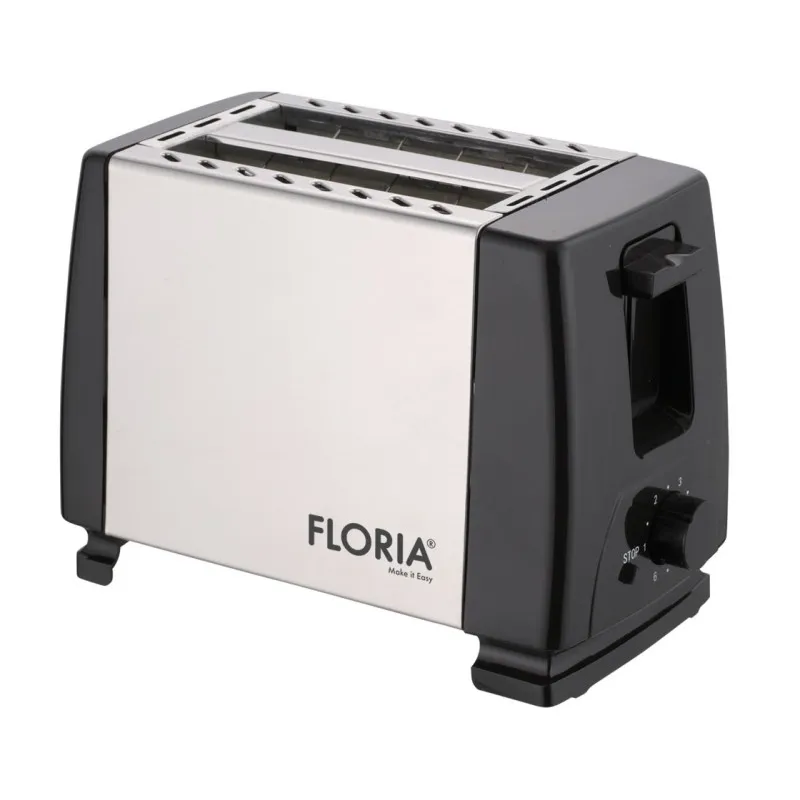 Grille pain Floria ZLN1840 À 2 FENTES / 700W / Inox