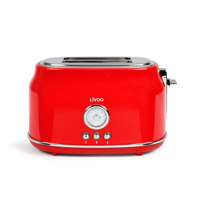 Grille Pain LIVOO DOD181R 815W - Rouge