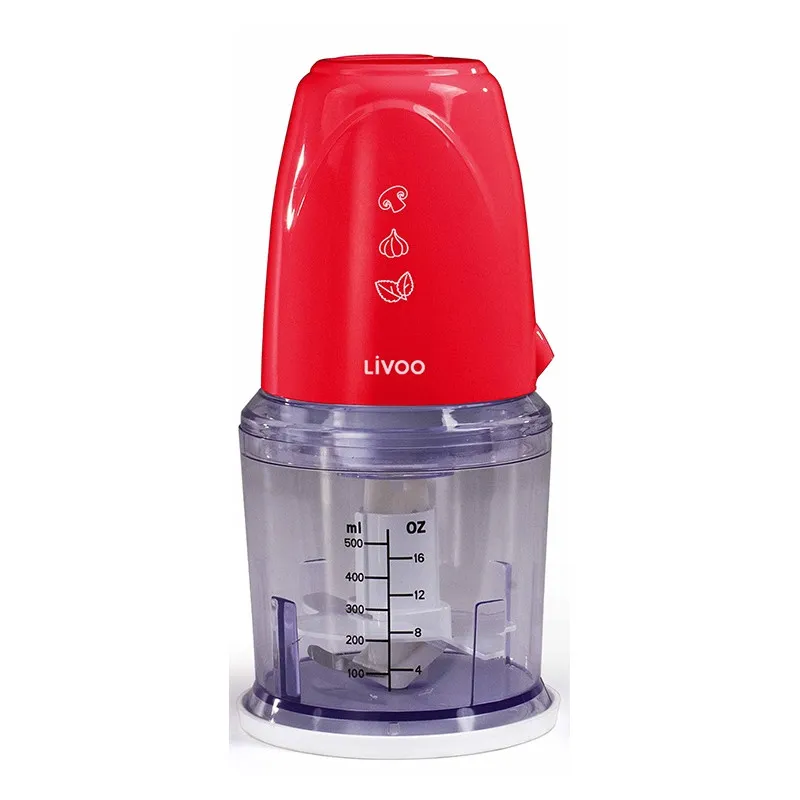 Hachoir électrique Multifonction Livoo / 260 W / Rouge