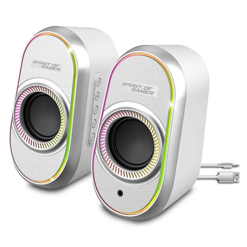 Haut-parleur Gamer Sans Fil SPIRIT OF GAMER Fanatic 500 RGB - WHITE
