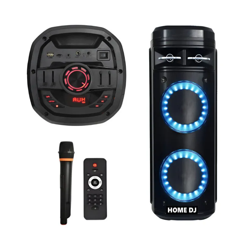 Haut Parleur HOME DJ MODEL FUN-30W + Microphone Sans Fil + Télécommande