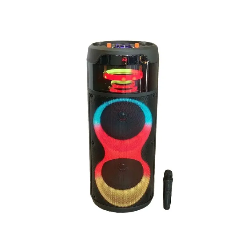 HAUT PARLEUR SANS FIL ZQS 8222 RECHARGEABLE AVEC TELECOMMANDE / NOIR