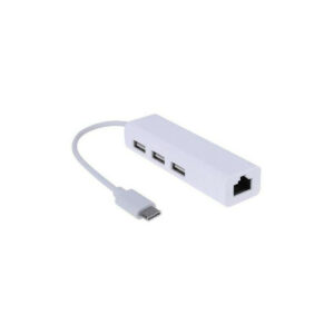Hub 3x Ports USB 3.0 avec Port Réseau RJ45 Gigabit / 100 Mb/s