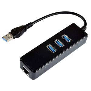 Hub 3x Ports USB 3.0 avec Port Réseau RJ45 Gigabit