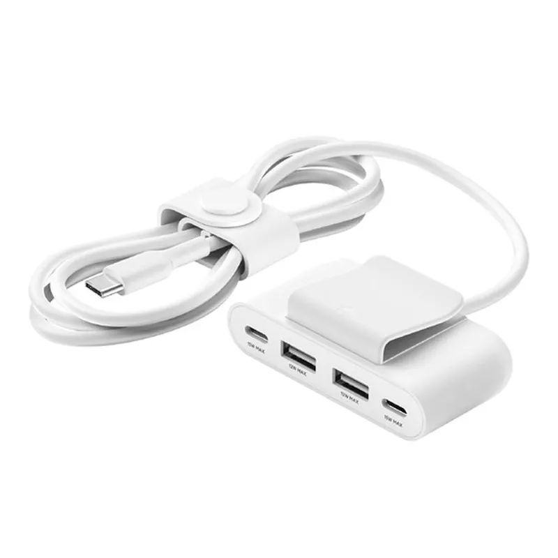 Hub de charge Belkin 4 ports USB-C et USB-A / Blanc