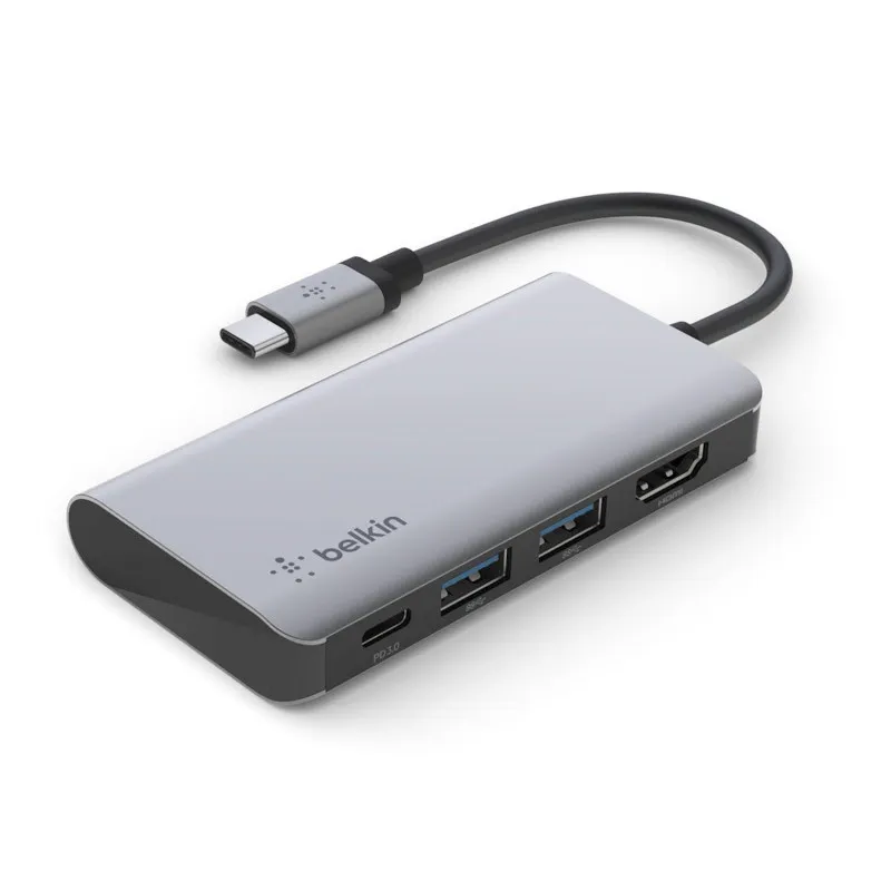 Hub USB-C Belkin avec HDMI / 2x USB-A / USB-C / 100W Passtrhough
