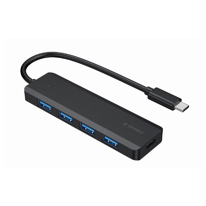 Hub USB GEMBIRD Type-C 4-port USB 3.1 (Gen 1) NOIR