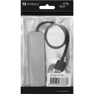HUB USB SANDBERG USB 3.0 4 PORT / SILVER