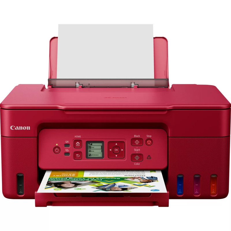 Imprimante a Réservoir Intégré Canon PIXMA G3470 3-en-1 / A4 / Couleur / Wi-Fi / Rouge