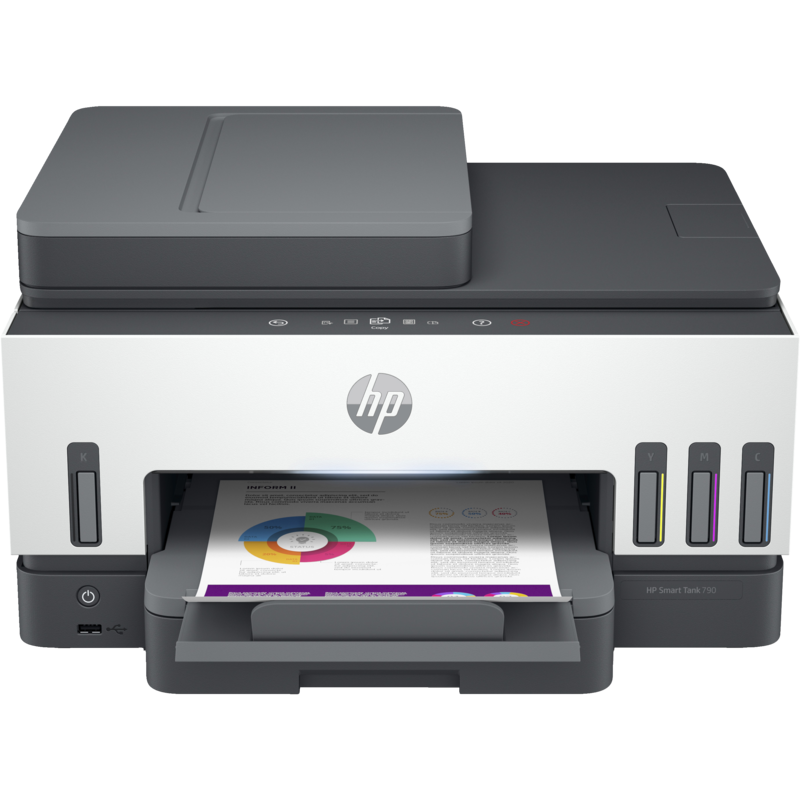 Imprimante Multifonction HP SMART TANK 790 / Couleur / A4 / Wi-Fi Avec 4 BOUTEILLES D'encre