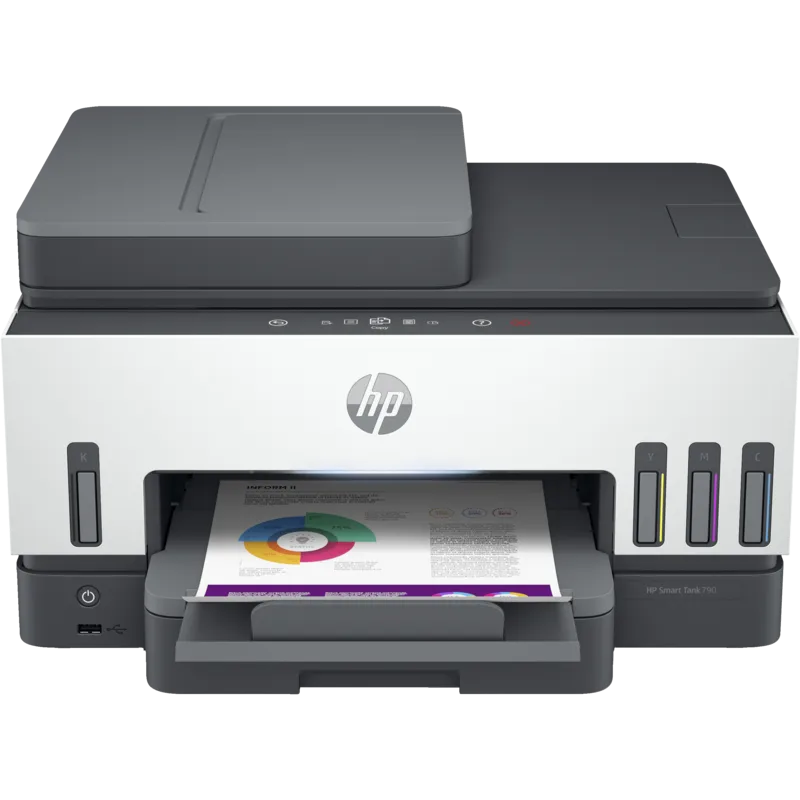 Imprimante Multifonction HP SMART TANK 790 / Couleur / A4 / Wi-Fi Avec 4 BOUTEILLES D'encre