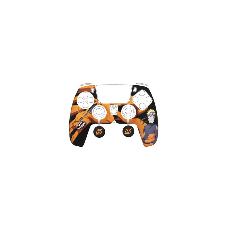 Kit de protection Konix pour manette DualSense PS5 / Naruto / Silicone / Noir