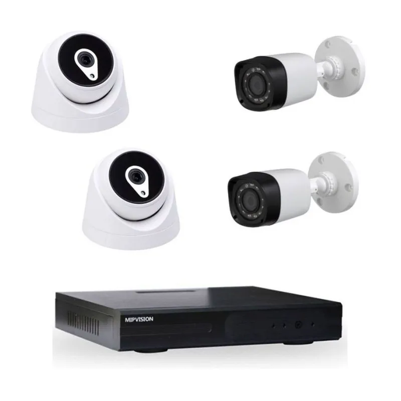 KIT DE SURVEILLANCE MIPVISION XDVR + 2 CAMERAS EXTERNES + 2 CAMERAS INTERNES 2MP