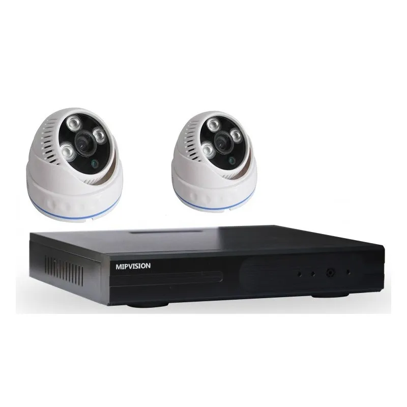 Kit DVR AHD 2 canaux + 2 Caméras MIPVISION Internes 5MP