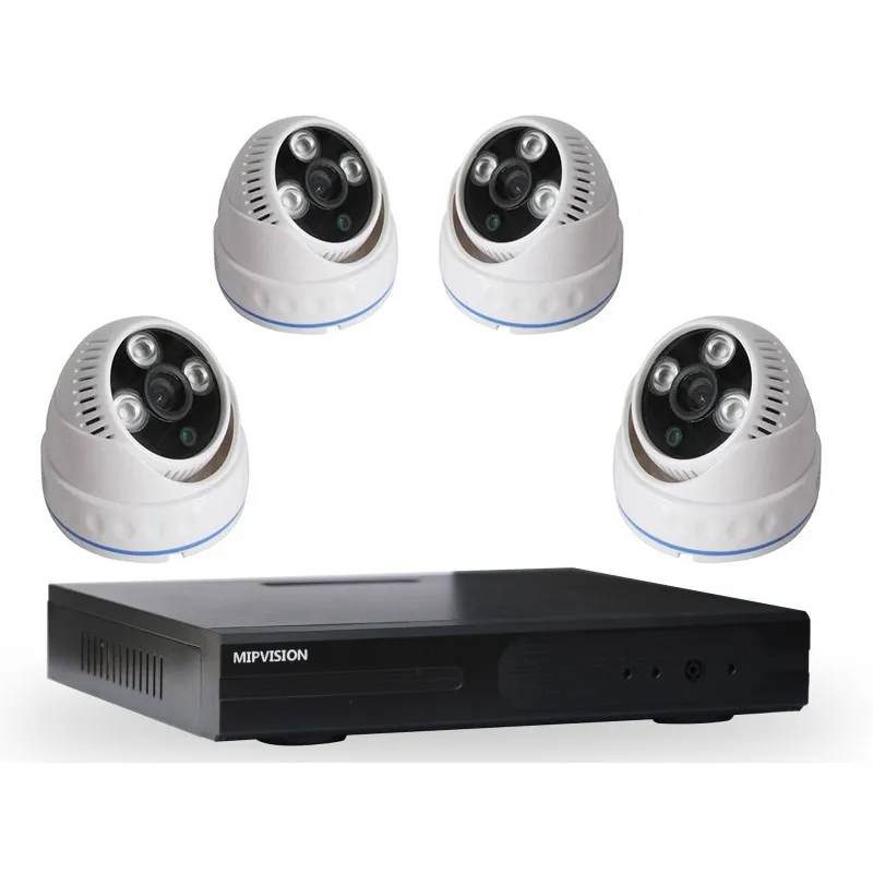 Kit DVR AHD 4 canaux + 4 Caméras MIPVISION Internes 2MP