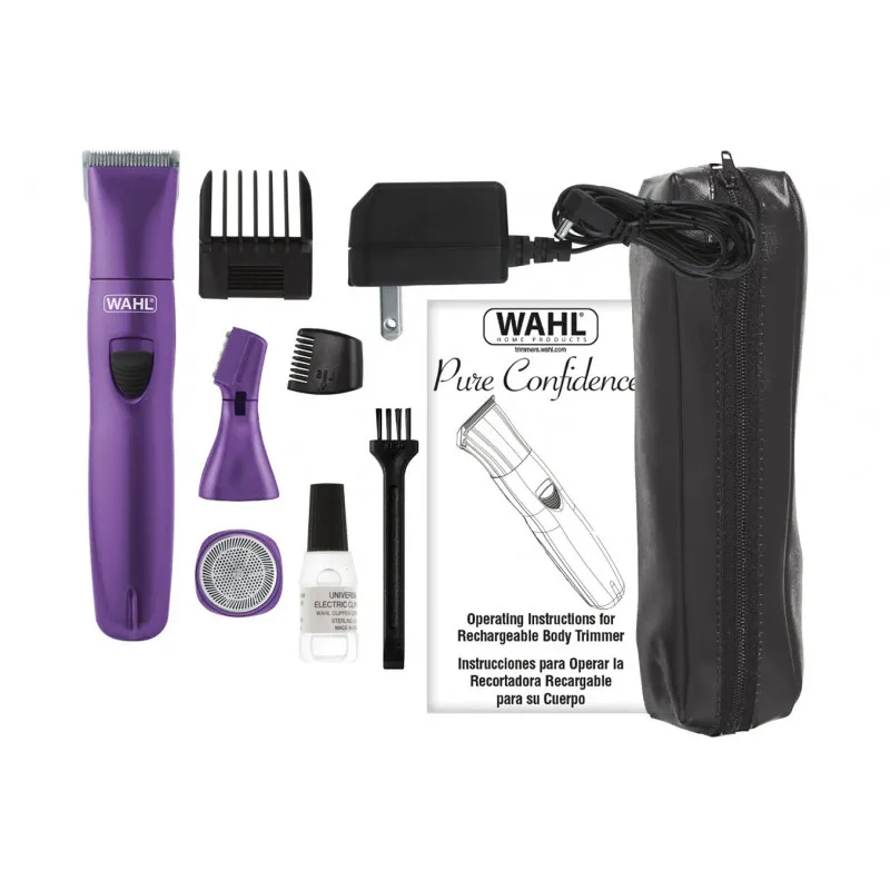Kit tondeuse Multi-usages bikini et visage Wahl Lady Trimmer 9865-116 / Violet