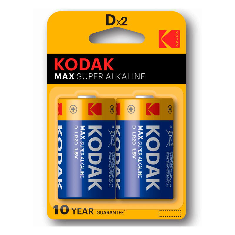 KODAK MAX ALKALINE D B2 LR20