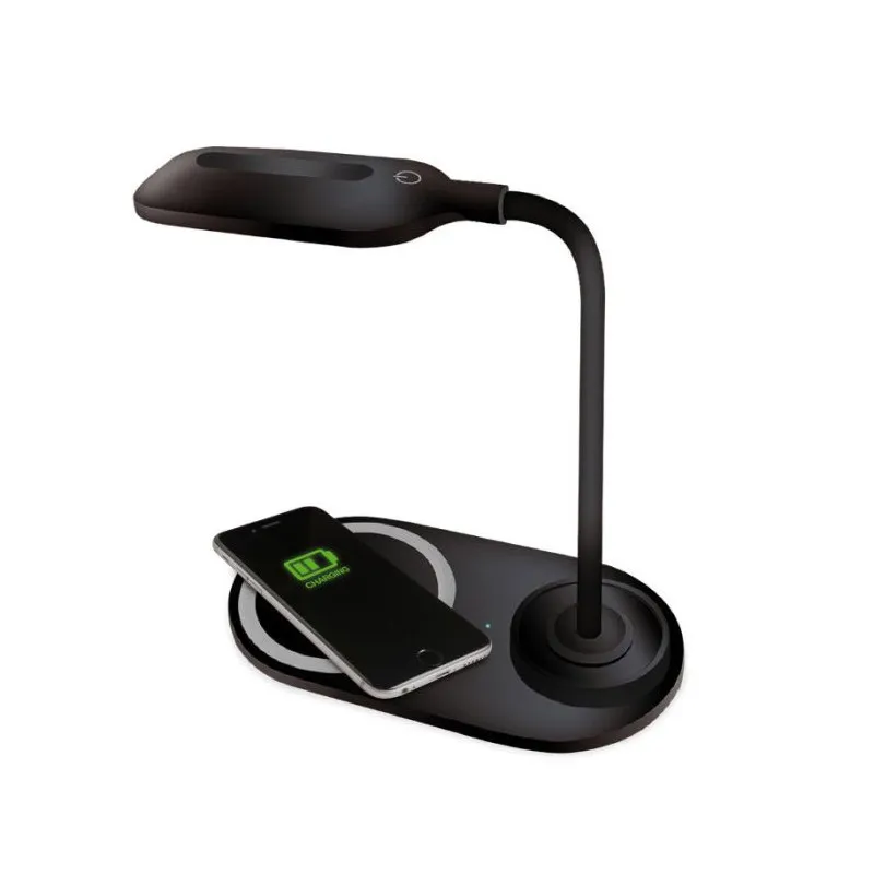 Lampe & Chargeur sans fil Platinet PDL1930 / 10W / Noir