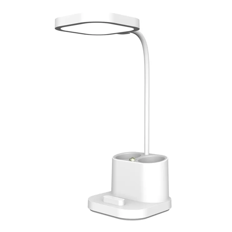LAMPE DE BUREAU PLATINET LED PORTE STYLO 4W BLANC 45777
