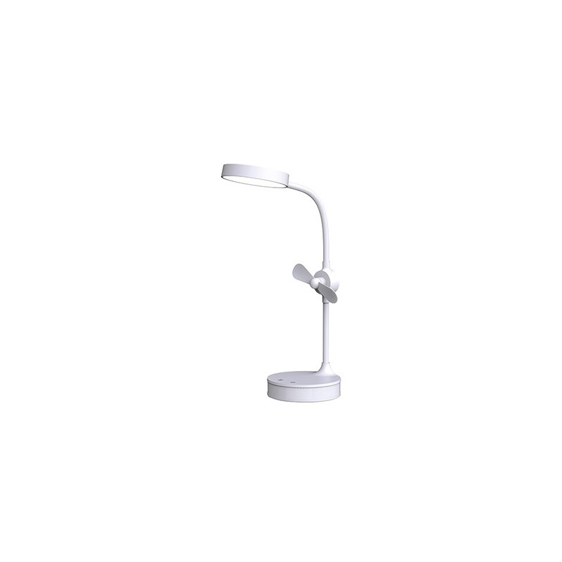 Lampe LED avec Mirroir et Ventilateur Rechargeable Flexible S-link SL-8740