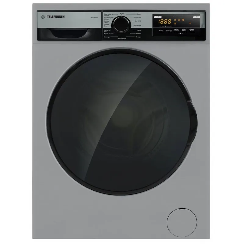 Lavante Séchante Telefunken MACH9-WD1461S / 9 Kg / Silver