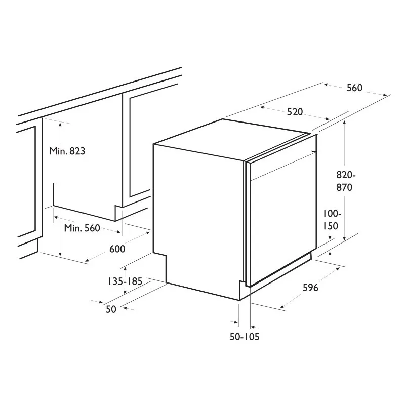 Lave-Vaisselle Focus F500B 12 Couverts / Noir