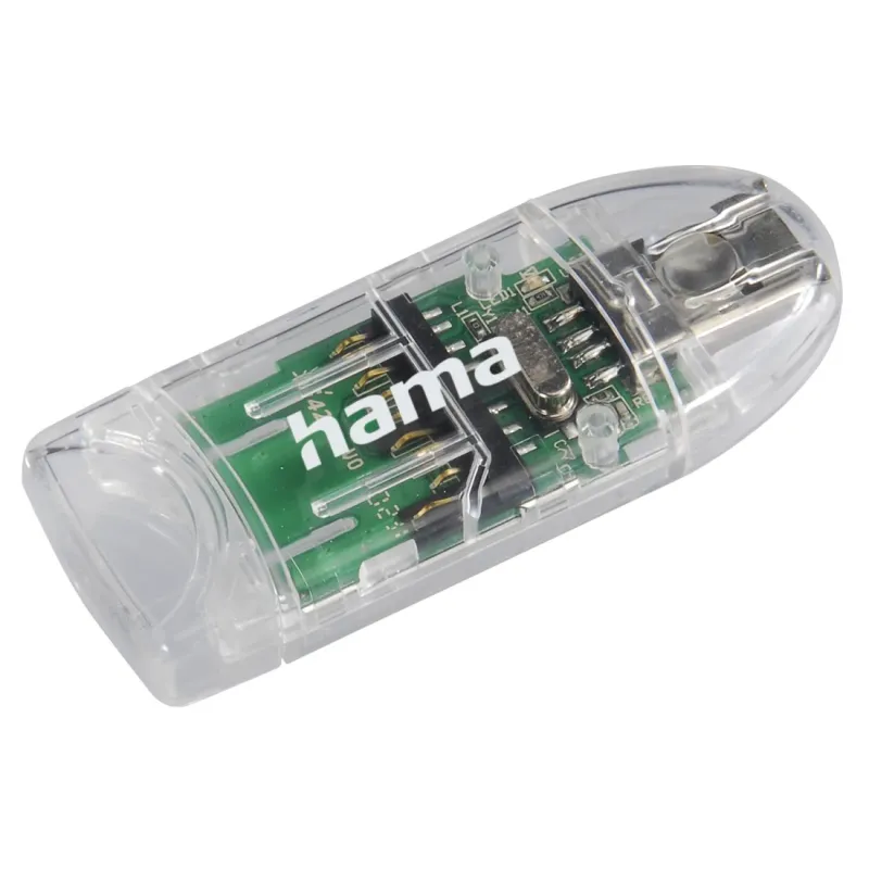 Lecteur USB 2.0 8en1 de cartes SD / microSD / transparent
