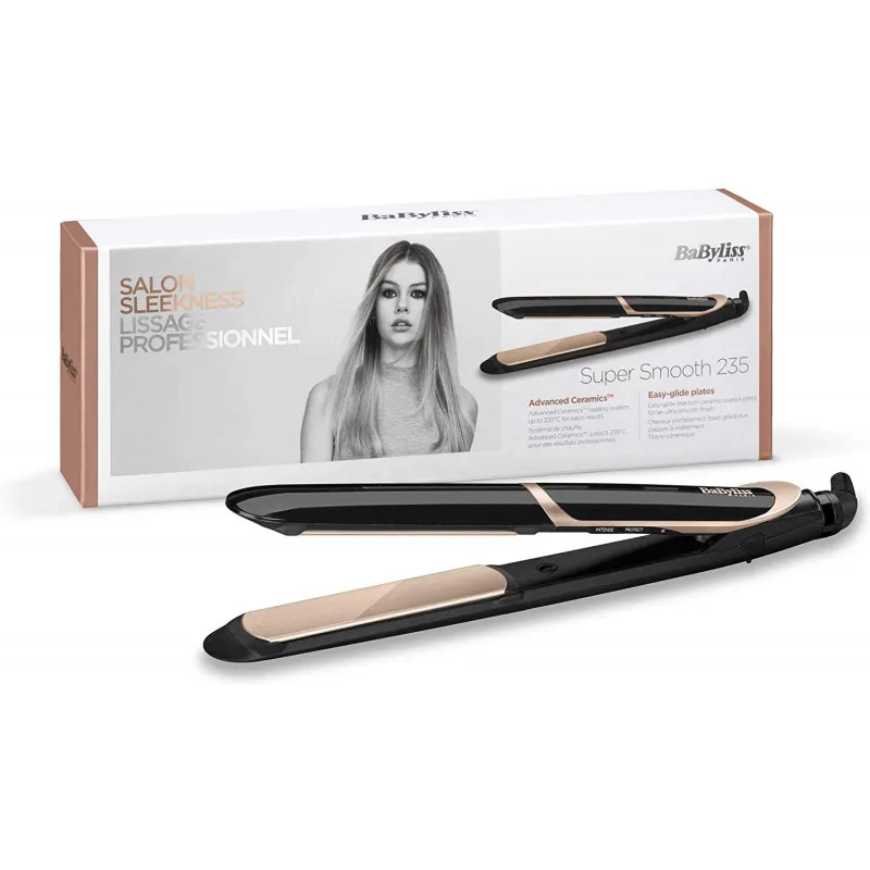 Lisseur Babyliss Super Smooth 235 / Noir & Doré