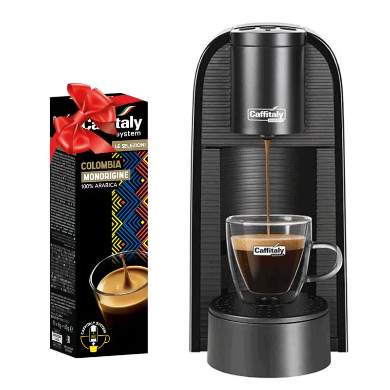 Machine à Café CAFFITALY VOLTA S36 1450W + Paquet De 10 Capsules COLOMBIA MONORIGINE