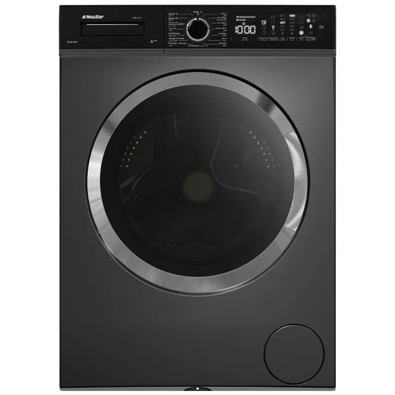 MACHINE A LAVER AUTOMATIQUE  NEWSTAR 12 KG  DARK INOX BIG DOOR