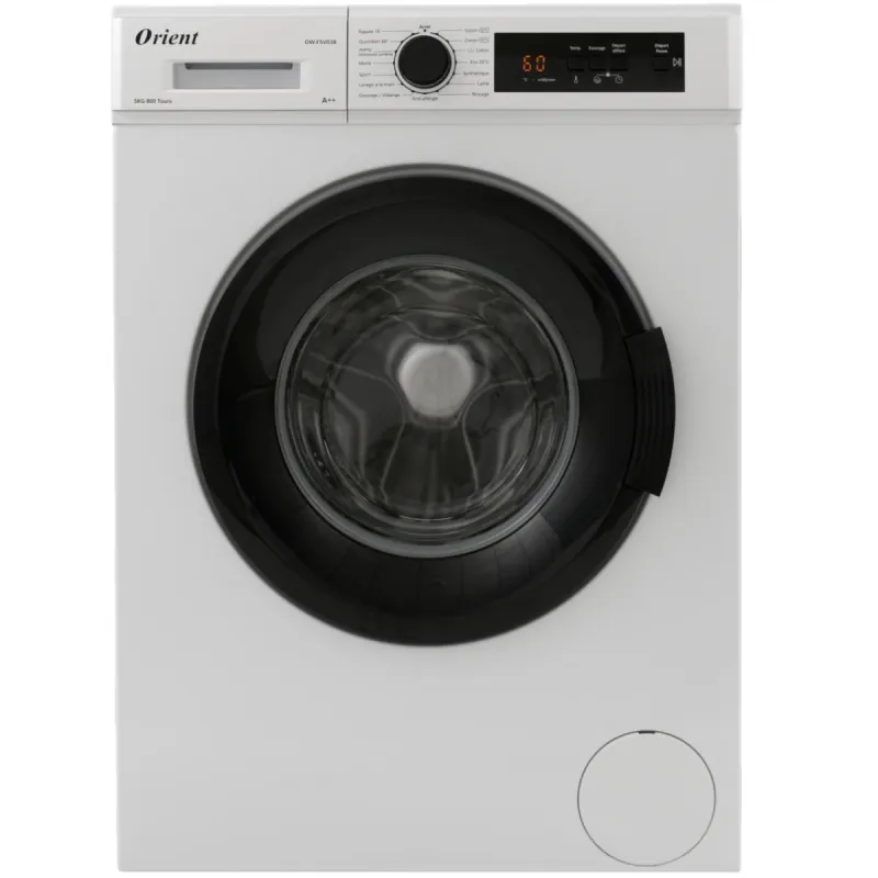 Machine à Laver Frontale Orient OW-F5V03B / 5KG / 800 Trs/min / Blanc