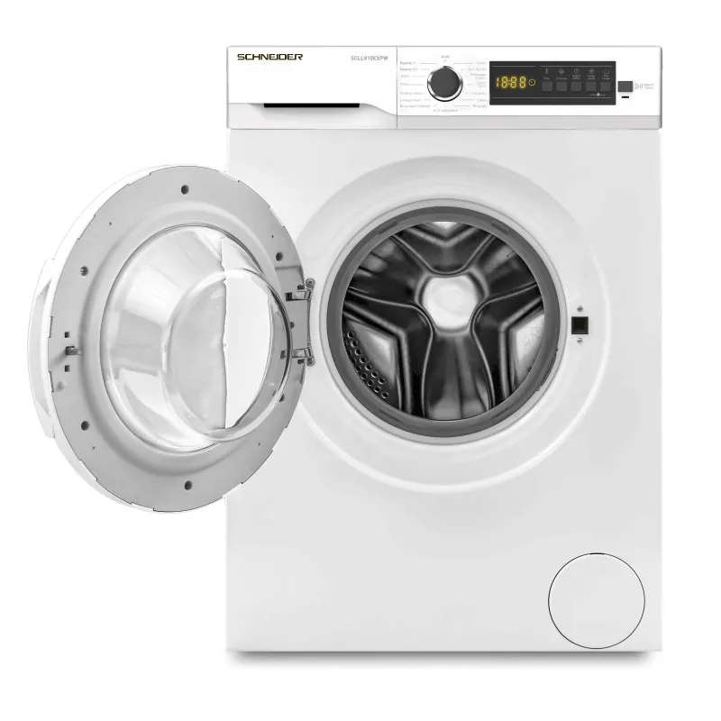 Machine à laver Frontale SCHNEIDER avec Afficheur 8 KG / Blanc