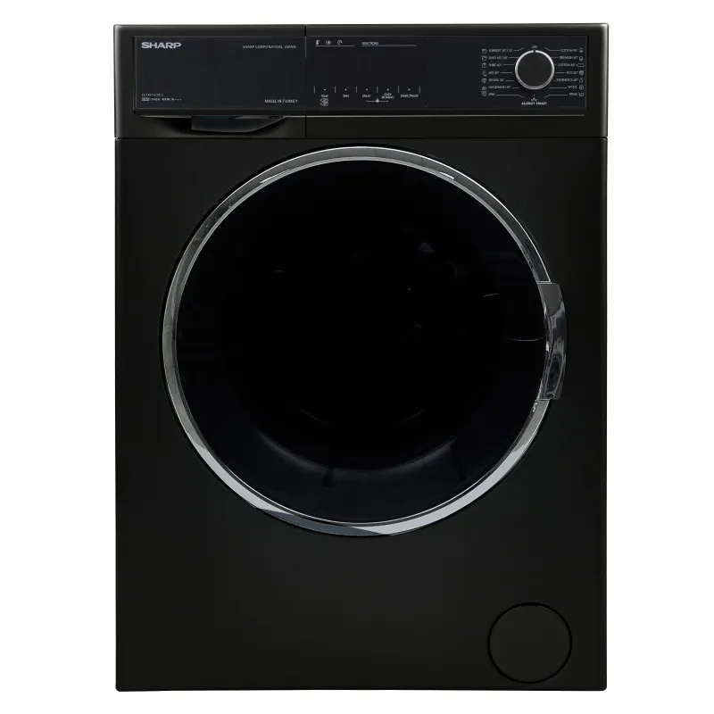 Machine à laver Frontale Sharp ES-FP814CX-S / 8 kg / Noir