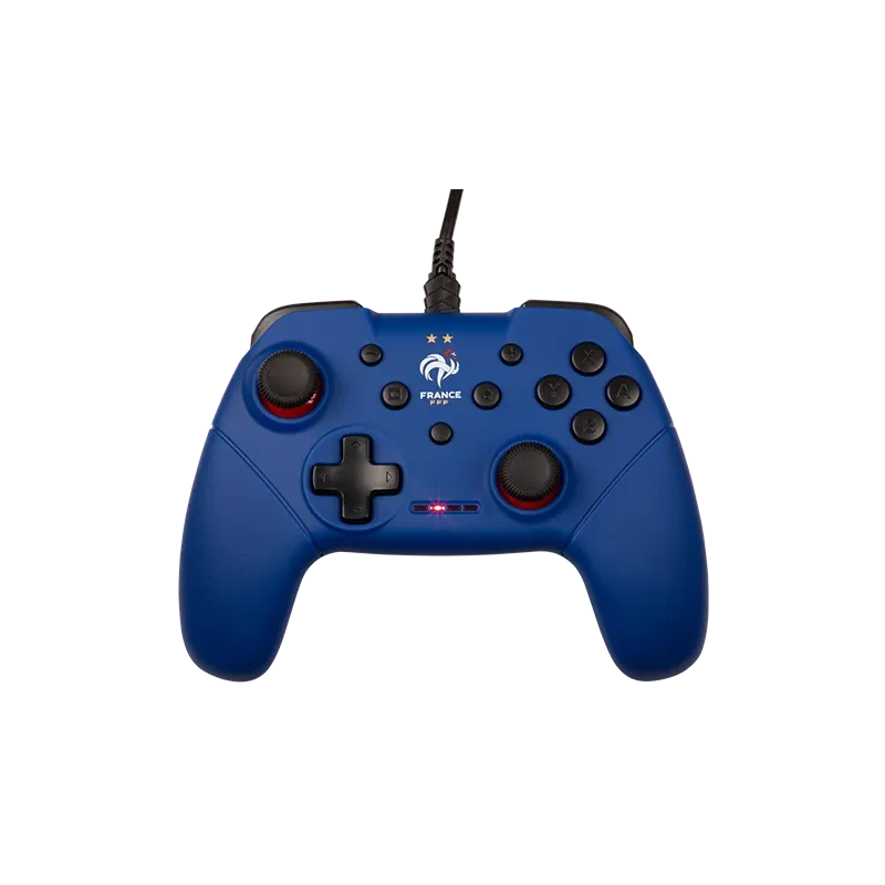 Manette Filaire Konix FFF / bleue Switch / Compatibilité PC / Bleu et Noir