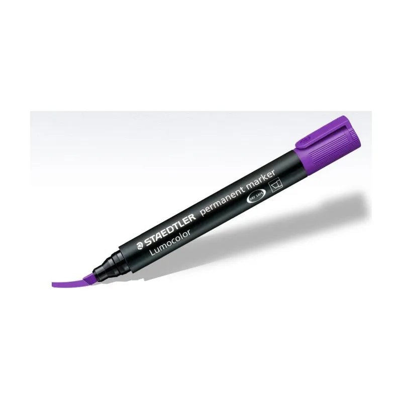 MARQUEUR PERMANENT LUMOCOLOR STAEDTLER BISEAUTÉ / 2MM-5MM / VIOLET