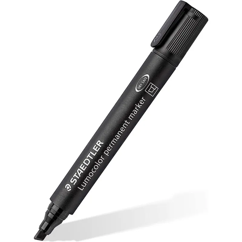MARQUEUR PERMANENT STAEDTLER RECHARGABLE DOUBLE POINTE BISEAUTE /NOIR