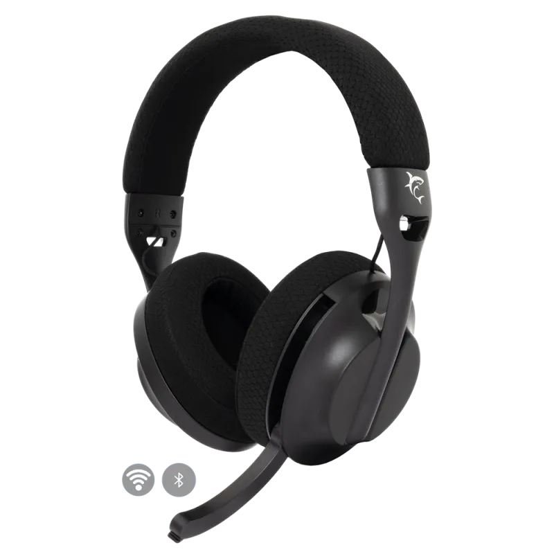 Micro-Casque Gaming Sans Fil White Shark FALCON WGH-2441 / Noir