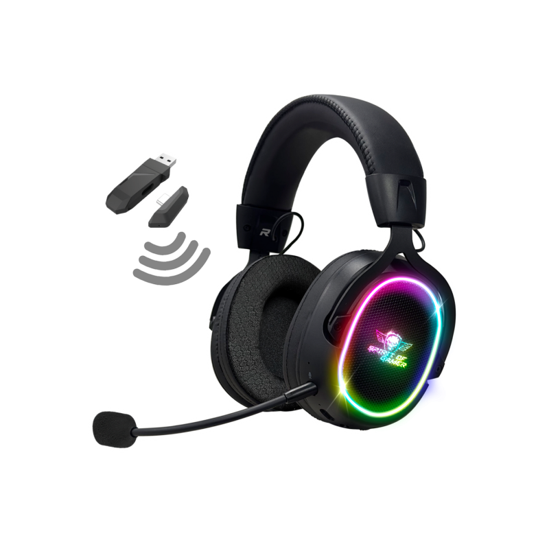 Micro Casque Sans FIL Gamer SPIRIT OF GAMER XPERT- H1200 - Noir