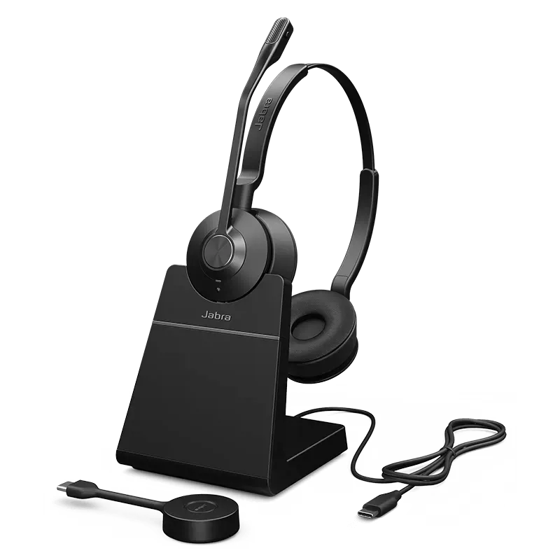 Micro-Casque Sans Fil Jabra Engage 55 MS Stéreo / Noir