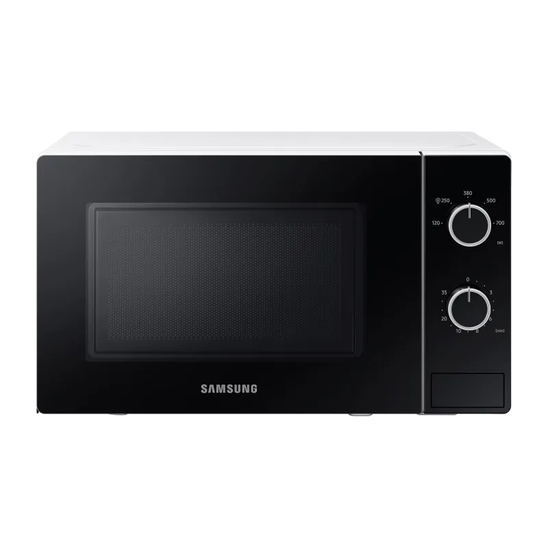 Micro-onde Samsung 20L / 700 W / Solo MWO avec porte en verre plein / Blanc