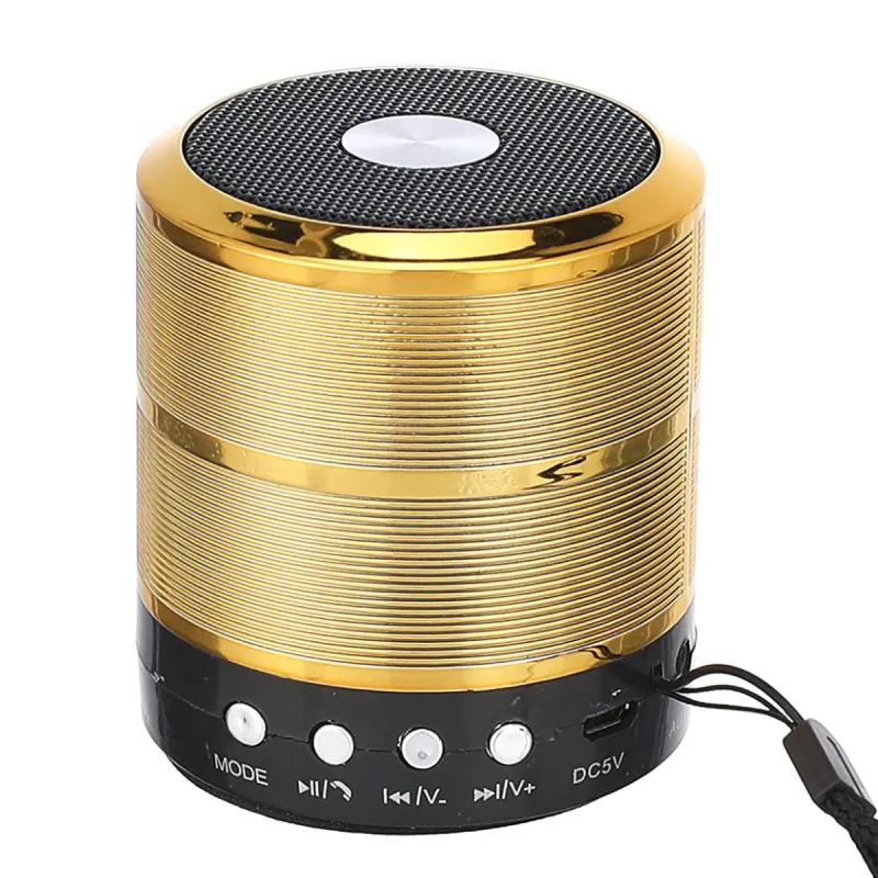 Mini haut parleur Bluetooth WS-887 / Gold