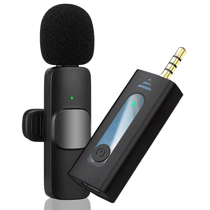 Mini Microphone Sans fil K35 Jack 3.5 mm / Noir