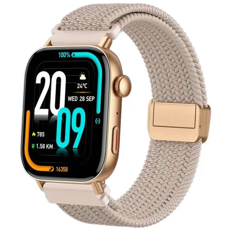 MONTRE CONNECTÉE COLMI C8 MAX TISSU -GOLD