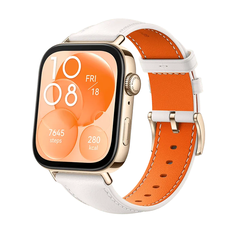 Montre connectée Huawei Watch Fit 3 / Blanc Cuir