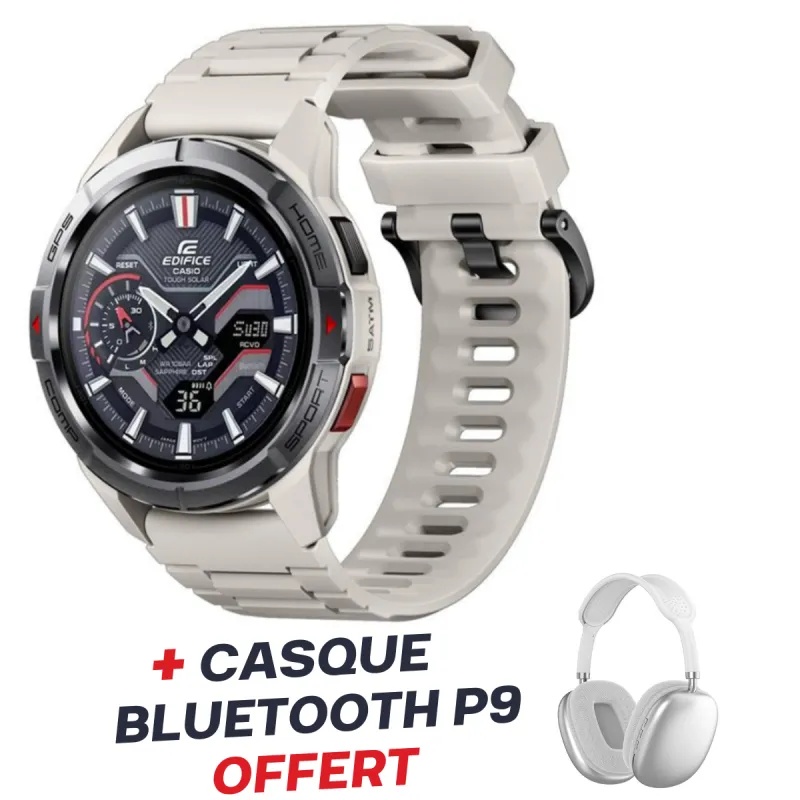 MONTRE CONNECTÉE MIBRO GS ACTIVE / Blanc Avec Casque Bluetooth P9 Blanc Offert