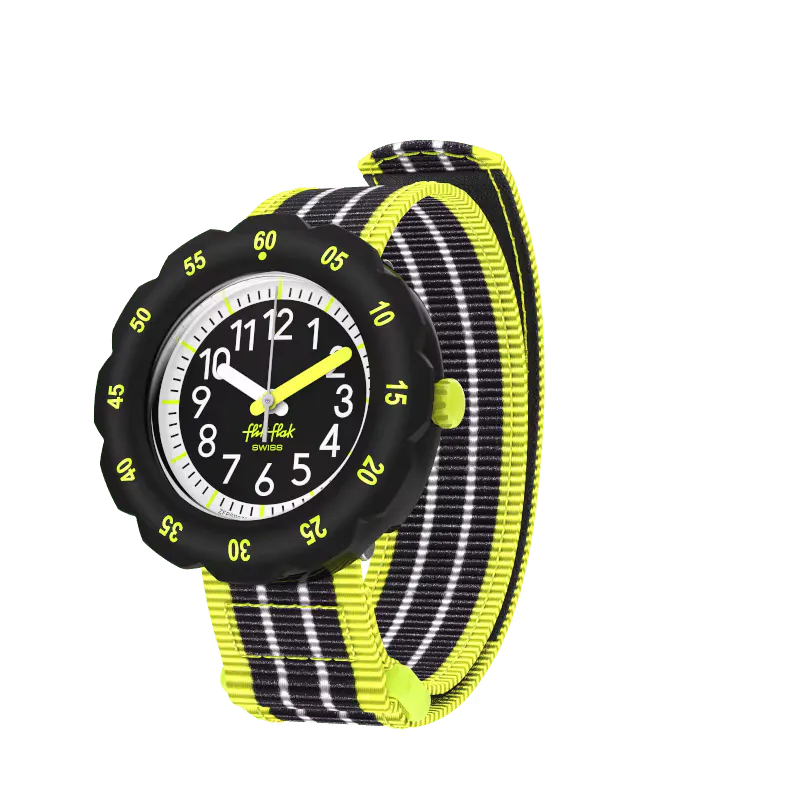 MONTRE FLIK FLAK LOOP IN NEON