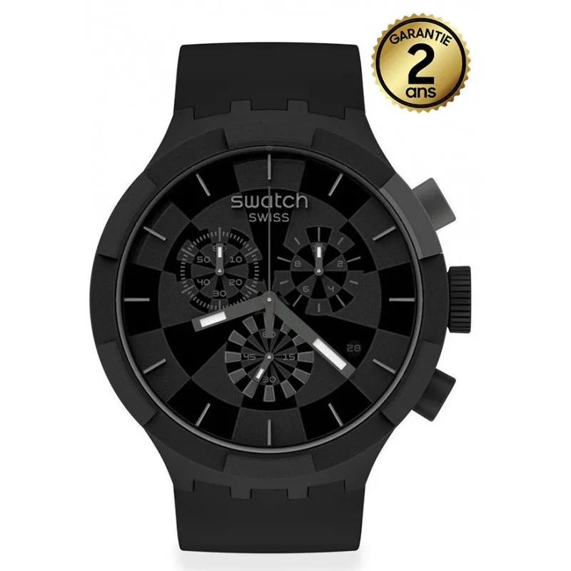 Montre Mixte Swatch CHECKPOINT BLACK SB02B400